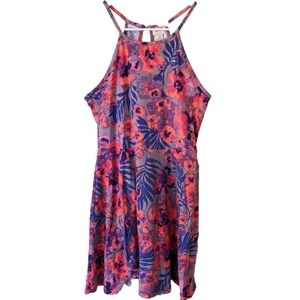Mossimo Supply Co Purple Floral Tropical Summer Dress